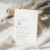 Ultra-minimale typografie Save the Date | Kaart