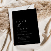 Ultra-minimale typografie Sla de datum op | Uitnod Kaart