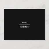 Ultra-minimalistisch modern, prettig kerstfeest briefkaart (Voorkant)