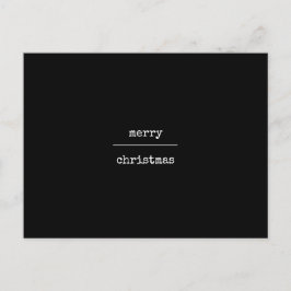 Ultra-minimalistisch modern, prettig kerstfeest briefkaart