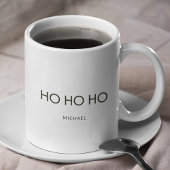 Ultra minimalistische donkergroene "HO HO HO" vaka Koffiemok
