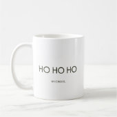 Ultra minimalistische donkergroene "HO HO HO" vaka Koffiemok (Links)