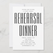 ULTRA MINIMALISTISCHE MODERNE PROEFHuwelijksdINER Kaart (Voorkant)