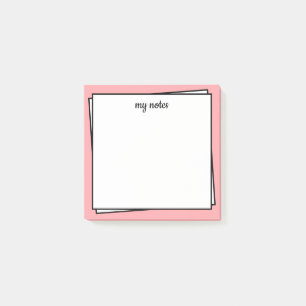 Ultra-minimalistische roze Post-IT notities Post-it® Notes