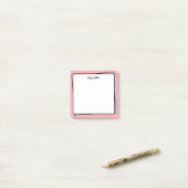 Ultra-minimalistische roze Post-IT notities Post-it® Notes (Op bureau)