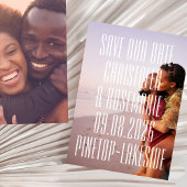 Ultra Modern 2 Volledige Foto's Grote Bold Detail  Save The Date