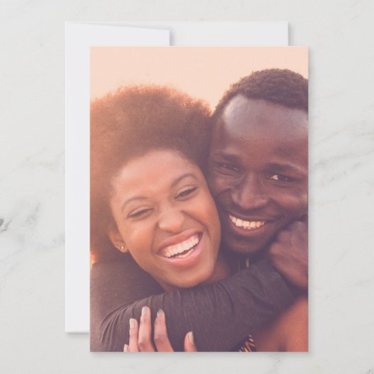 Ultra Modern 2 Volledige Foto's Grote Bold Detail  Save The Date (Achterkant)