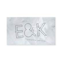 Ultra Modern Big Funky Script Quartz Marble