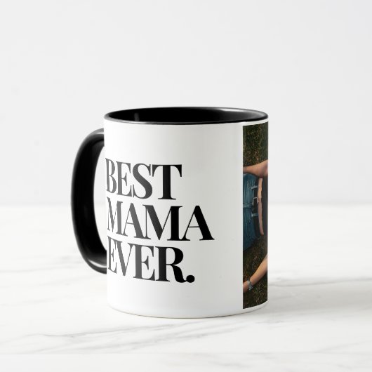 Ultra Modern Bold 'Beste Mama Ooit Foto Mok (Voorkant links)