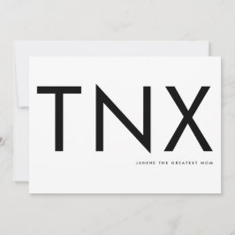 Ultra Modern Bold Big Bedankt Moeder Dag