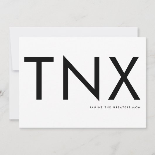 Ultra Modern Bold Big Bedankt Moeder Dag (Voorkant)