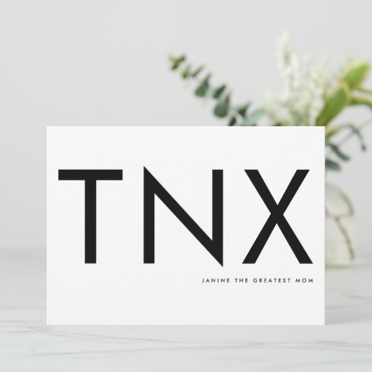 Ultra Modern Bold Big Bedankt Moeder Dag (Staand voorkant)