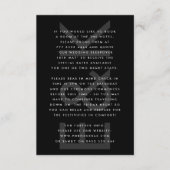 Ultra Modern Bold Big Monogram Simple Weddenschap Informatiekaartje (Voorkant)