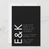 Ultra Modern Bold Big Premium foto Bold DATE Save The Date (Achterkant)