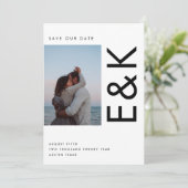 ULTRA MODERN BOLD NAMEN MULTI FOTO BEWAREN DE DATU KAART (Staand voorkant)