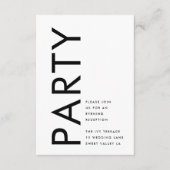 Ultra Modern Bold Names Black Weddenschappen Recep Informatiekaartje (Voorkant)