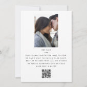 ULTRA MODERN BOLD NAMES MONOGRAM BEWAREN DE DATUM KAART (Achterkant)