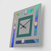 Ultra Modern Contemporary Wall Clock Vierkante Klok (Hoek)