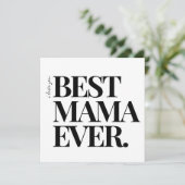 Ultra Modern Creatief Minimalistisch ‘Beste Mama O Feestdagenkaart (Staand voorkant)