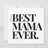 Ultra Modern Creatief Minimalistisch ‘Beste Mama O Feestdagenkaart (Voorkant)