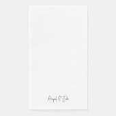 Ultra Modern Custom Wedding Servet (Voorkant)