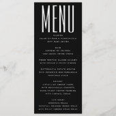 Ultra Modern Eenvoudig Minimalistisch Zwart Wit Br Menu (Voorkant)