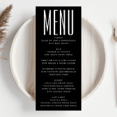 Ultra Modern Eenvoudig Minimalistisch Zwart Wit Br Menu