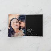 Ultra Modern Genderneutraal huwelijk Bedankkaart (Binnen)