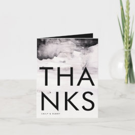 Ultra Modern Genderneutraal huwelijk Bedankkaart