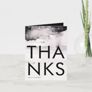 Ultra Modern Genderneutraal huwelijk Bedankkaart