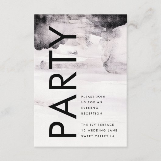 Ultra Modern Genderneutraal huwelijk Informatiekaartje (Voorkant)