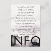 Ultra Modern Genderneutraal huwelijk Informatiekaartje (Voorkant)