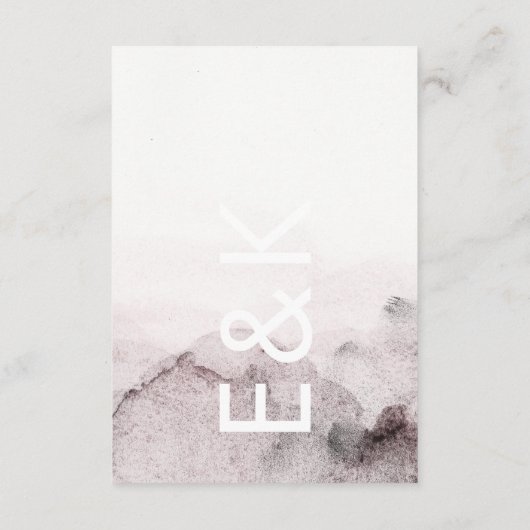 Ultra Modern Genderneutraal huwelijk Informatiekaartje (Achterkant)