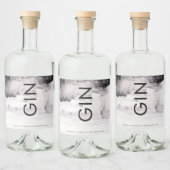 Ultra Modern Genderneutraal huwelijk Likeurfles Etiket (Flessen)