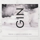 Ultra Modern Genderneutraal huwelijk Likeurfles Etiket (Enkel label)