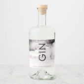 Ultra Modern Genderneutraal huwelijk Likeurfles Etiket (Voorkant)