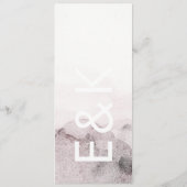 Ultra Modern Genderneutraal huwelijk Menu (Achterkant)