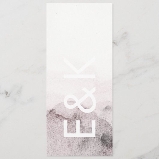 Ultra Modern Genderneutraal huwelijk Menu (Achterkant)