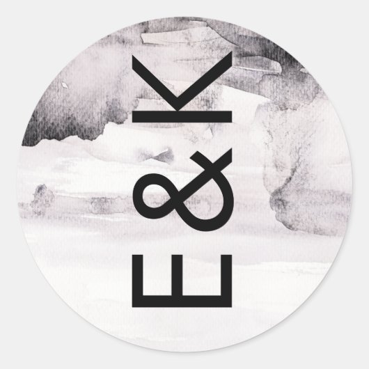 Ultra Modern Genderneutraal huwelijk Ronde Sticker (Voorkant)