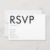 Ultra Modern Genderneutraal huwelijk RSVP Kaartje (Voorkant)