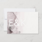 Ultra Modern Genderneutraal huwelijk RSVP Kaartje (Achterkant)