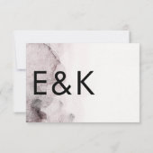 Ultra Modern Genderneutraal huwelijk RSVP Kaartje (Achterkant)