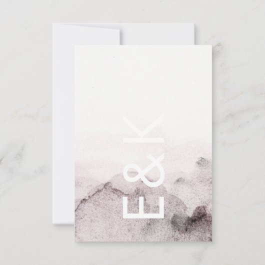 Ultra Modern Genderneutraal huwelijk RSVP Kaartje (Achterkant)