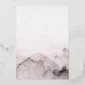 Ultra Modern Genderneutraal Ink Wedding Folie Uitnodiging (Achterkant)