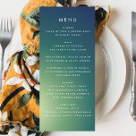 Ultra Modern Gradient Green Ombre Wedding Menu<br><div class="desc">slim menu om het collectie aan te passen *als u meer papieren opties wilt,  kunt u dit ontwerp overbrengen naar een slim programma *of voor meer hulp contact met mij opnemen</div>