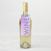 Ultra Modern gradiënt Paars valhuwelijk Flessenhanger (Op fles)