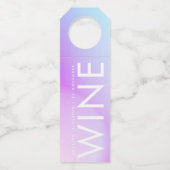 Ultra Modern gradiënt Paars valhuwelijk Flessenhanger (Achterkant)