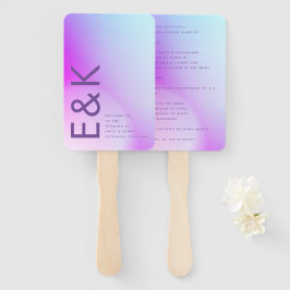 Ultra Modern gradiënt Paars valhuwelijk Handwaaier