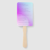 Ultra Modern gradiënt Paars valhuwelijk Handwaaier (Achterkant)