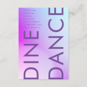 Ultra Modern gradiënt Paars valhuwelijk Informatiekaartje (Voorkant)